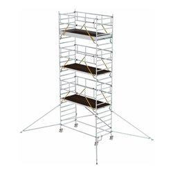 Munk Rollgerüst SG 1,35 x 3,0 m mit Ausleger & Doppel-Plattform Plattformhöhe 6,43 m