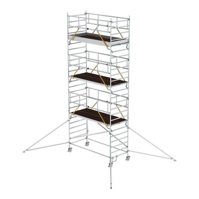 Munk Rollgerüst SG 1,35 x 3,0 m mit Ausleger & Doppel-Plattform Plattformhöhe 6,43 m