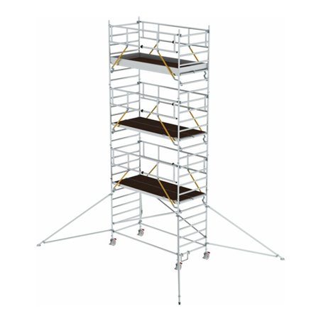 Munk Rollgerüst SG 1,35 x 3,0 m mit Ausleger & Doppel-Plattform Plattformhöhe 6,43 m