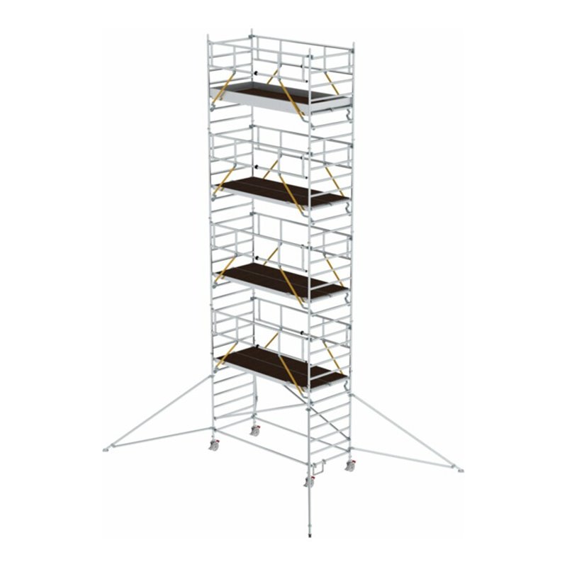 Munk Rollgerüst SG 1,35 x 3,0 m mit Ausleger & Doppel-Plattform Plattformhöhe 8,39 m