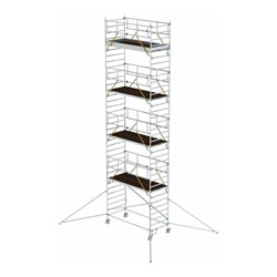 Munk Rollgerüst SG 1,35 x 3,0 m mit Ausleger & Doppel-Plattform Plattformhöhe 9,51 m