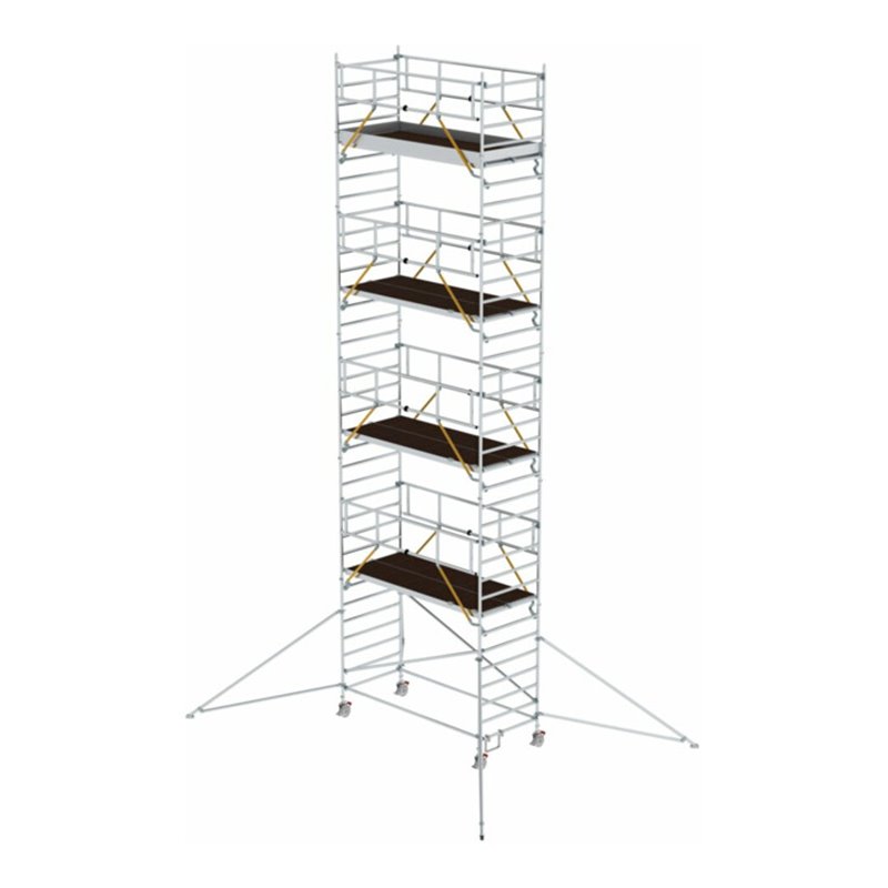 Munk Rollgerüst SG 1,35 x 3,0 m mit Ausleger & Doppel-Plattform Plattformhöhe 9,51 m