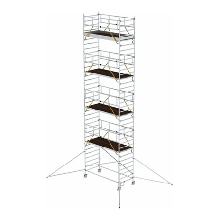 Munk Rollgerüst SG 1,35 x 3,0 m mit Ausleger & Doppel-Plattform Plattformhöhe 9,51 m