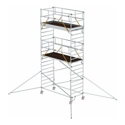 Munk Rollgerüst SG 1,35 x 3,0 m mit Ausleger & Doppel-Plattform Plattformhöhe 5,59 m
