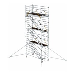 Munk Rollgerüst SG 1,35 x 3,0 m mit Schrägaufstiegen & Ausleger Plattformhöhe 6,43 m