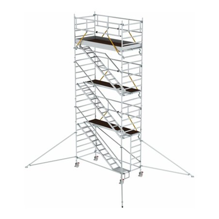 Munk Rollgerüst SG 1,35 x 3,0 m mit Schrägaufstiegen & Ausleger Plattformhöhe 6,43 m