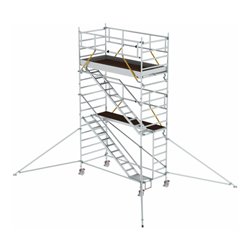 Munk Rollgerüst SG 1,35 x 3,0 m mit Schrägaufstiegen & Ausleger Plattformhöhe 4,47 m
