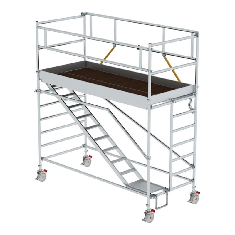 Munk Rollgerüst SG 1,35 x 3,0 m mit Schrägaufstiegen Plattformhöhe 2,51 m