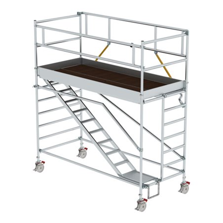 Munk Rollgerüst SG 1,35 x 3,0 m mit Schrägaufstiegen Plattformhöhe 2,51 m