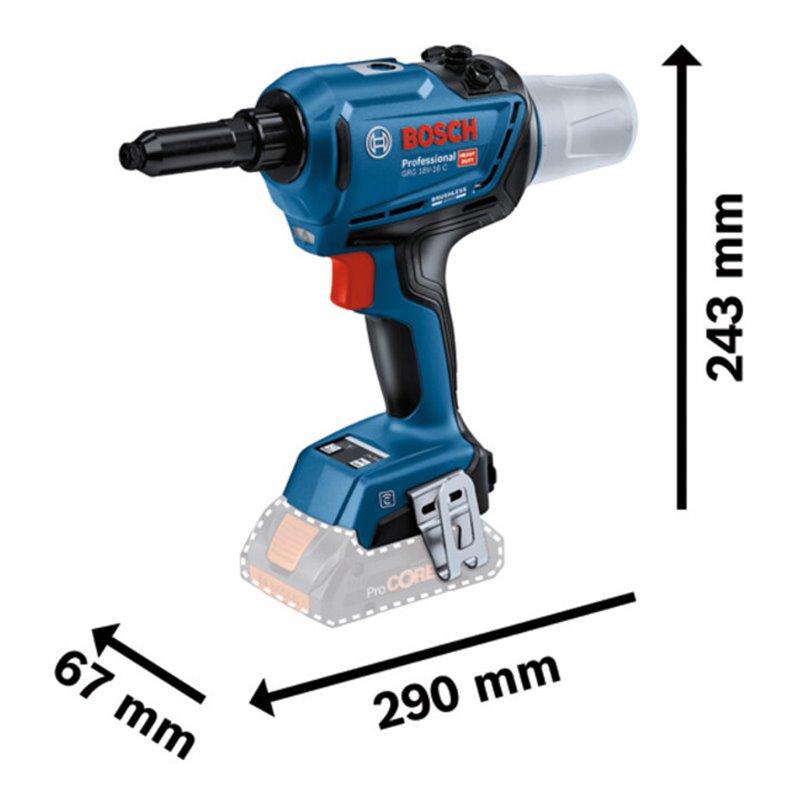 Bosch Akku-Nietpistole GRG 18V-16 C
