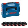 Bosch Akkupack 6x GBA 18V 4,0Ah mit L-BOXX