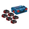 Bosch Akkupack 6x GBA 18V 4,0Ah mit L-BOXX