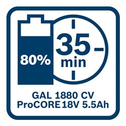 Bosch Akkupack 4x ProCORE18V 5,5Ah mit L-BOXX