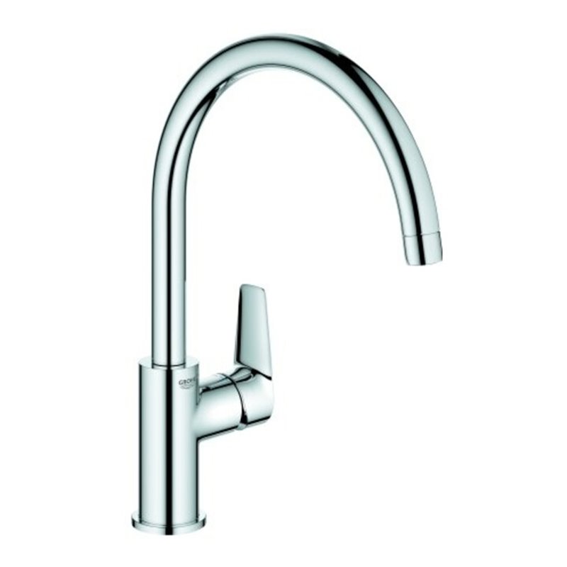 Grohe Spültisch-Einhebelmischer BauEdge chrom, hoher, schwenkbarer Auslauf