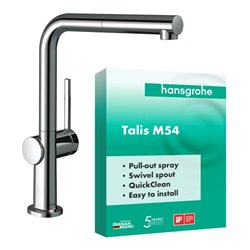 hansgrohe Spültisch-Einhebelmischer Talis M54-270 Ausziehauslauf, 1jet, chrom