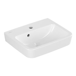 V&B Handwaschbecken O.NOVO 45x37cm, eck, m HL, m ÜL, weiß C-plus