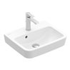 V&B Handwaschbecken O.NOVO 45x37cm, eck, m HL, m ÜL, weiß C-plus