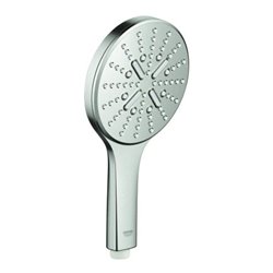 Grohe Handbrause Rainshower SmartActive 130 3 S-Art., m Begr 9,5 l/m., superst.