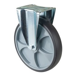 BS Rollen Bockrolle D.250mm Trgf.300kg thermopl.Ku.Platte L135xB110mm