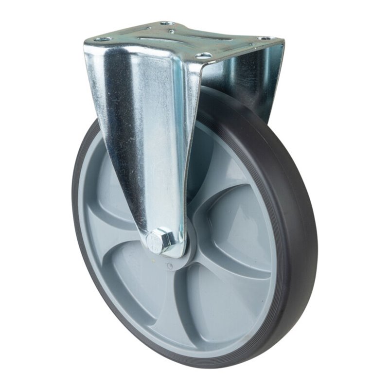 BS Rollen Bockrolle D.250mm Trgf.300kg thermopl.Ku.Platte L135xB110mm