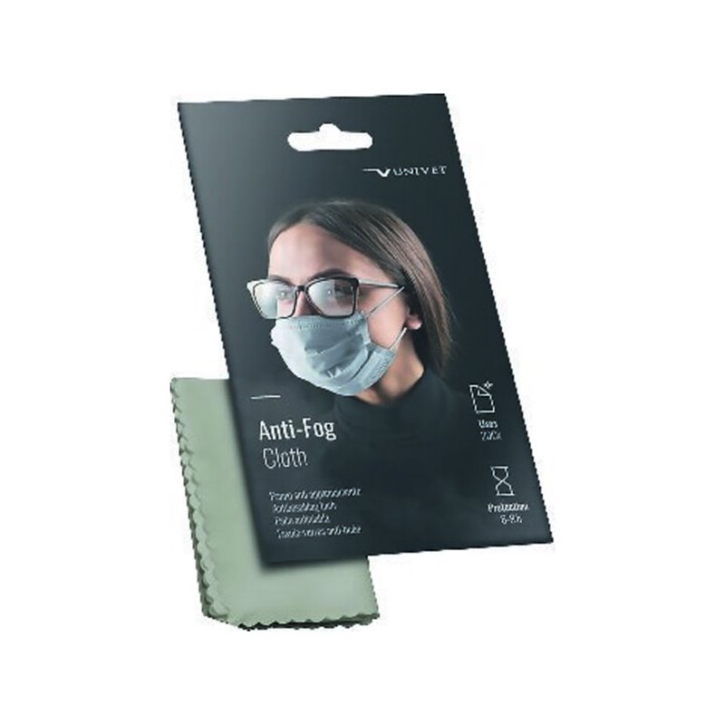 Mikrofaser-Antibeschlagtuch grau Box UNIVET