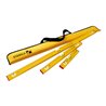 STABILA PRO SET 80 AS, 4-teiliges Wasserwaagen-Set: 120 cm / 60 cm / 30 cm / Tasche, verstärktes Alu-Profil, integrierte Rutsch-