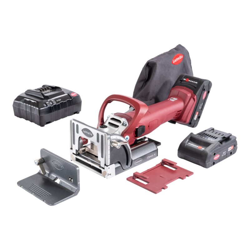 Lamello Classic X Akku Nutfräsmaschine, Set, im Systainer, inkl. Akkus,Lader Stecker Typ C Euro