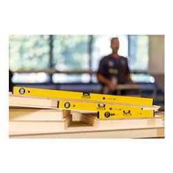 STABILA CLASSIC SET 70, 3-teiliges Wasserwaagen-Set: 100 cm, 60 cm, 40 cm, leichtes Alu-Profil, Made in Germany