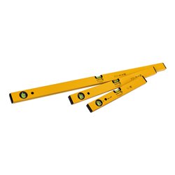 STABILA CLASSIC SET 70, 3-teiliges Wasserwaagen-Set: 100 cm, 60 cm, 40 cm, leichtes Alu-Profil, Made in Germany