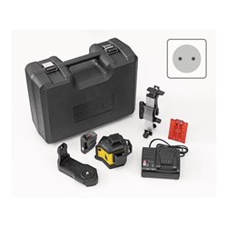 STABILA 12-V-System Kreuzlinienlaser LAX 600, selbstnivellierend, 3 x 360° rote Laserlinien, max. Reichweite: 30 m, CAS-Akku und