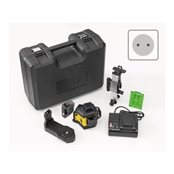 STABILA 12-V-System Kreuzlinienlaser LAX 600 G, selbstnivellierend, 3 x 360° grüne Laserlinien, max. Reichweite: 40 m, CAS-Akku 