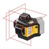 STABILA 12-V-System Kreuzlinienlaser LAX 600, selbstnivellierend, 3x 360° rote Laserlinien, max. Reichweite: 30 m, Tragekoffer, 