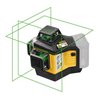 STABILA 12-V-System Kreuzlinienlaser LAX 600 G, selbstnivellierend, 3 x 360° grüne Laserlinien, max. Reichweite: 40 m, Tragekoff