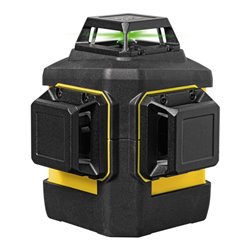 STABILA 12-V-System Kreuzlinienlaser LAX 600 G, selbstnivellierend, 3 x 360° grüne Laserlinien, max. Reichweite: 40 m, Tragekoff