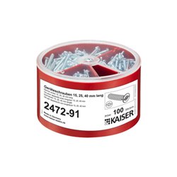 Kaiser Geräteschrauben-Box je 100 3,2x15/25/40 2472-91