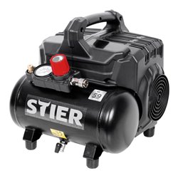STIER Flüsterkompressor 59 dB(A) 215-8-6, ölfrei