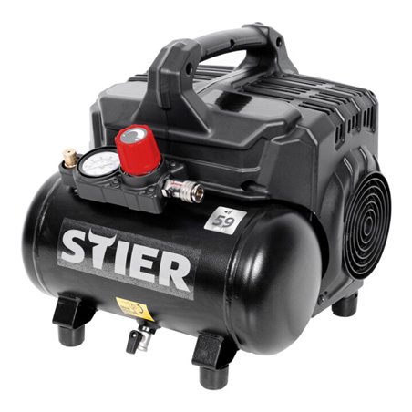 STIER Flüsterkompressor 59 dB(A) 215-8-6, ölfrei