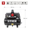 STIER Flüsterkompressor 59 dB(A) 215-8-6, ölfrei
