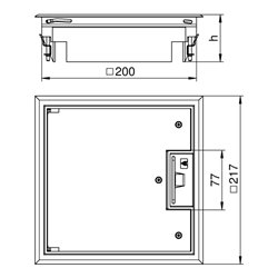 OBO Bettermann Vertr Geräteeinsatz f. Kanalmontage GES4 U 7011
