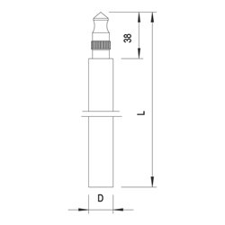 OBO Bettermann Vertr Staberder VA, 1.4401 219 20 BP V4A/1,5m