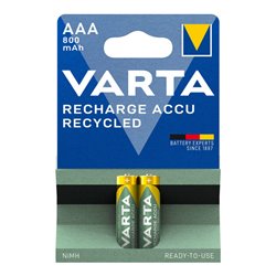 Varta Cons.Varta Recharge Accu Recycled AAA 1,2V/800mAh/NiMH 56813 Bli.2