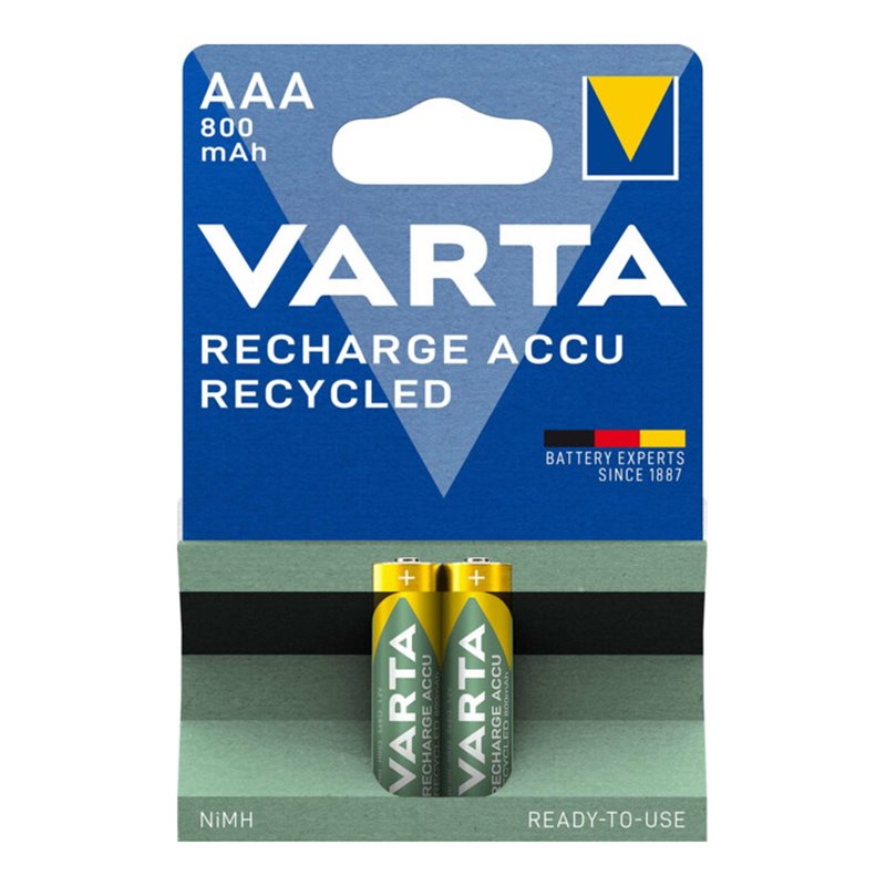 Varta Cons.Varta Recharge Accu Recycled AAA 1,2V/800mAh/NiMH 56813 Bli.2