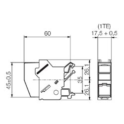 Weidmüller Tragschienen-Outlet Cat. 6 IE-XM-RJ45/IDC