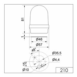 Werma Dauerleuchte 12-240V ge 21030000