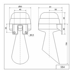 Werma Signalhupe 230V AC 58400068