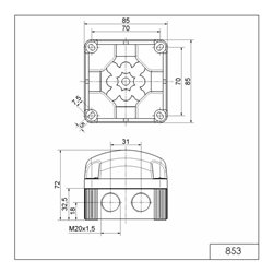 Werma LED Dauerleuchte 24V DC ge 85330055