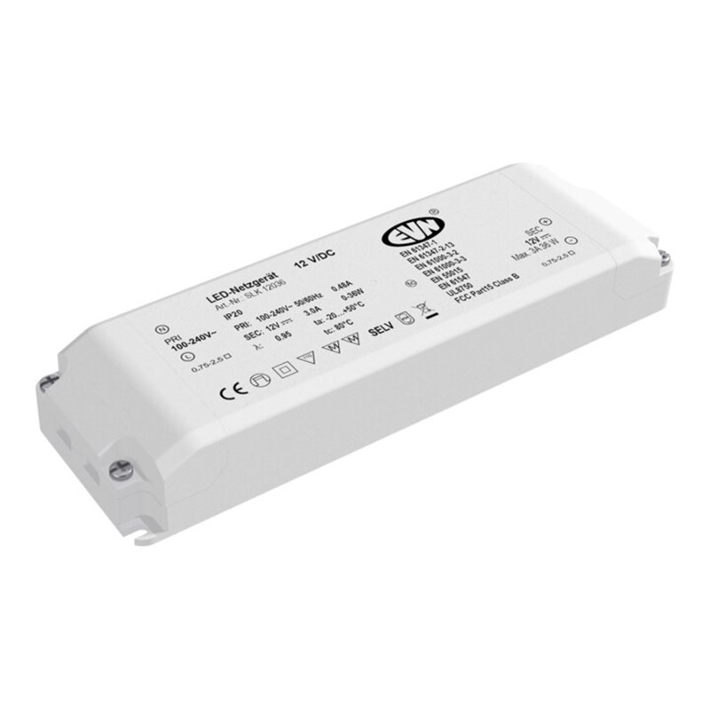 EVN Lichttechnik LED-Netzgerät 12VDC 1-36 Watt SLK 120 36