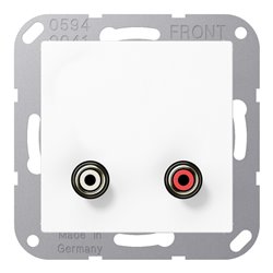 Jung Multimedia-Anschluss aws Cinch/Miniklinke 3,5 MA A 1021 WW