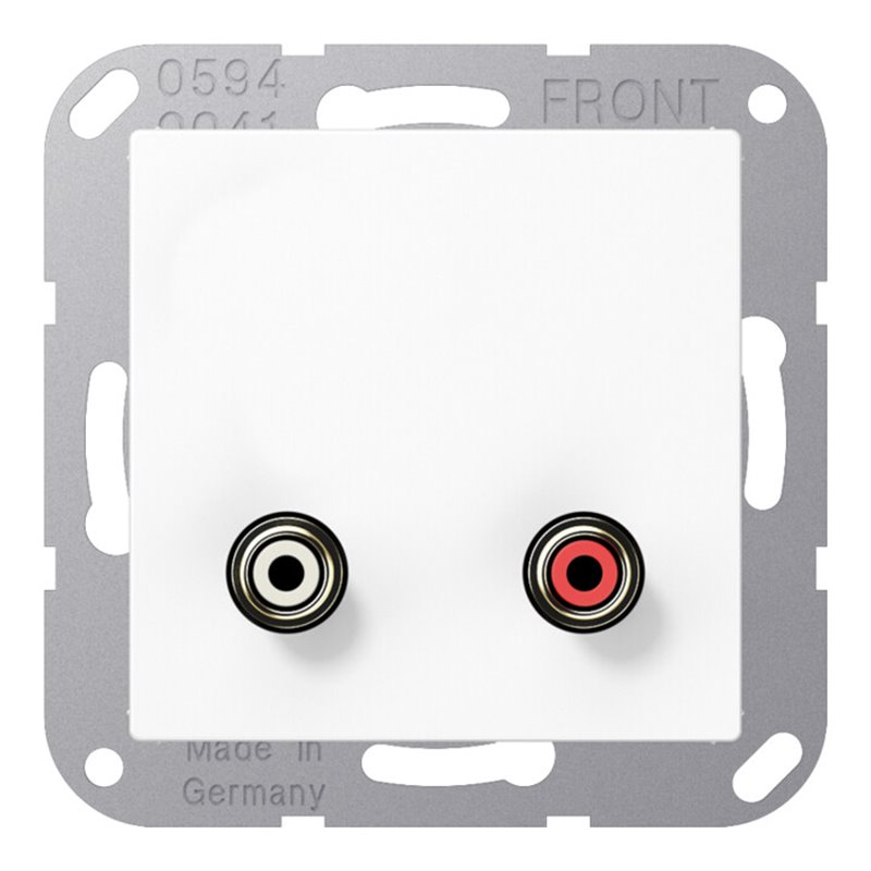 Jung Multimedia-Anschluss aws Cinch/Miniklinke 3,5 MA A 1021 WW