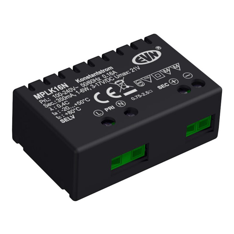 EVN Lichttechnik LED-Netzgerät 350mA 1-6W IP20 MPLK16N